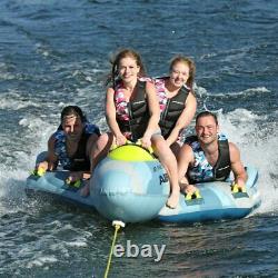 Airhead Jet Fighter Airplane 4 Person Inflatable Boat Towable Water Tube Raft