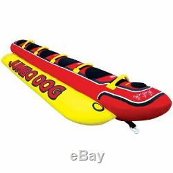 Airhead Jumbo Dog Towable Inflatable Banana Ride 5 Ride Ski Tube