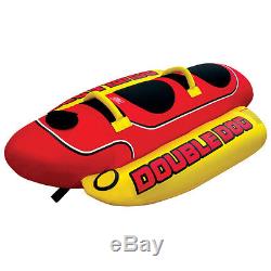 Airhead Kwik Double Dog Inflatable Water Tube 2 Rider Boat Tow Towable HD2 HD-2