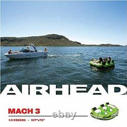 Airhead Mach 1-3 Rider Towable Tube for Boating Floating Lounger Float New