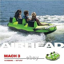 Airhead Mach 1-3 Rider Towable Tube for Boating Floating Lounger Float New