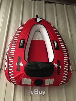 Airhead Mach 1 Cockpit Inflatable Water Tube One Rider Boat Tow Towable AHM1-1