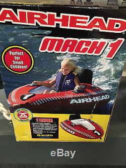 Airhead Mach 1 Cockpit Inflatable Water Tube One Rider Boat Tow Towable AHM1-1