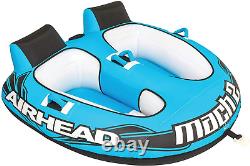 Airhead Mach 2 Rider Towable Tube for Boating And Watersports Blue 69 x 69