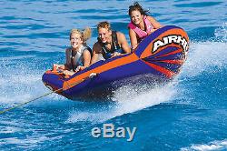 Airhead Matrix V3 Towable Inflatable Water Ski Deck Ringo Donut Tube 1- 3 rider