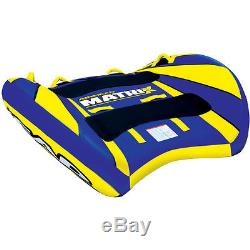 Airhead Matrix V-2 Flat Inflatable Water Tube 2 Rider Boat Tow Towable AHMX-V2