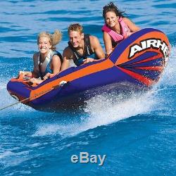 Airhead Matrix V-3 Towable Water Boating Tow Behind Tube 3 person ahmx-v3