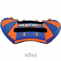 Airhead Matrix V-3 Towable Water Boating Tow Behind Tube 3 person ahmx-v3