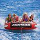 Airhead Mega Slice Flat Inflatable Water Tube 4 Rider Boat Tow Towable Ahssl-42