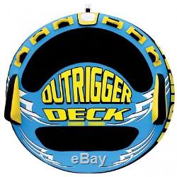 Airhead Outrigger Deck Inflatable Water Tube 3 Rider Boat Tow Towable AHOU-3