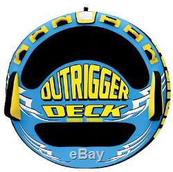 Airhead Outrigger Inflatable Triple Rider Boat Lake Towable Deck Tube AHOU-3