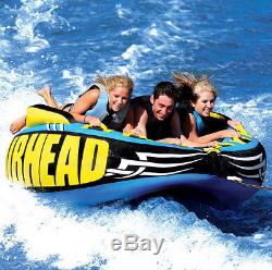 Airhead Outrigger Inflatable Triple Rider Boat Lake Towable Deck Tube AHOU-3