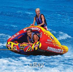 Airhead Poparazzi 2 Double Rider Wing-Shaped Lake Boat Towable Tube 53-1752