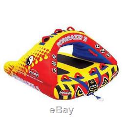 Airhead Poparazzi 2 Double Rider Wing-Shaped Lake Boat Towable Tube (Open Box)