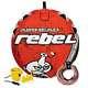 Airhead Rebel 54 Inch Durable Red Towable Tube Kit, Rope And 12v Pump (open Box)