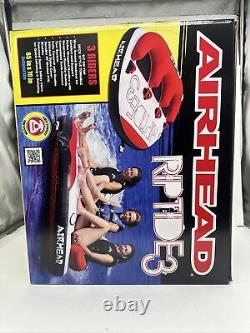 Airhead Riptide 3 Towable Tube for Boating, 1-3 Riders