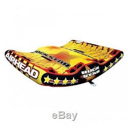 Airhead Rock Star U-Shape Inflatable Water Tube 3 Rider Boat Tow Towable AHRS-3