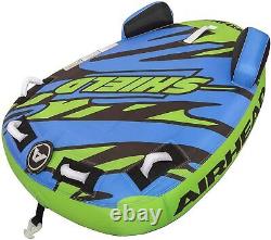 Airhead Shield 1 Passenger Person Rider Inflatable Towable Boat Tube Green