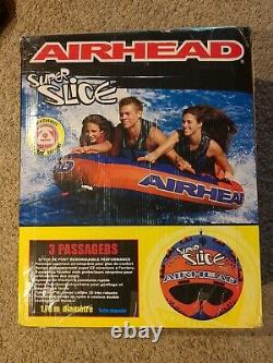 Airhead Slice, 1-3 Rider Towable Tube for Boating, Orange