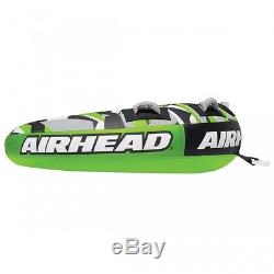 Airhead Slice Flat Inflatable Water Round Tube 2 Rider Boat Tow Towable AHSSL-22
