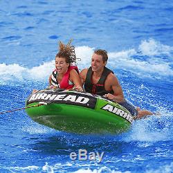 Airhead Slice Inflatable Double Rider Towable Lake Tube Water Raft AHSSL-22