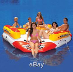 Airhead Sportsstuff Neptune Island 6 Person Inflatable River Float & Lounge Raft