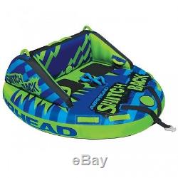 Airhead Switchback Inflatable Water Tube 4 Rider Boat Tow Towable AHSB-4
