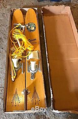BARN FIND! NEW OLD STOCK Cypress Gardens Trainers Kids Water Skis! IN THE BOX