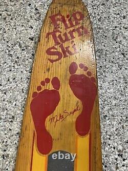 Barefoot Waterski Flip Turn Ski. Brian Siegel, Barefoot International