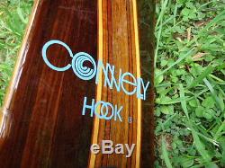 Beautiful Vintage Connelly Hook 65 Inlaid Wood Slalom Water Ski+ Carry Case