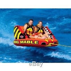 Big Mable, 1-2 Rider Towable Boat, Variety of Riding Options, Orange and Red