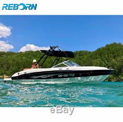 Black Reborn Launch Forward-facing Wakeboard Tower Easy Install Quick Fold Down