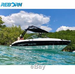 Black Reborn Launch Forward-facing Wakeboard Tower Easy Install Quick Fold Down
