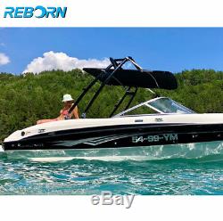 Black Reborn Launch Forward-facing Wakeboard Tower Fast Install & Fold Down