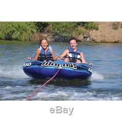 Boat Tube 2 person Inflatable Tubing Float Airhead Mach 2 Towable