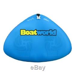 Boatworld Vortex Duo 2 Rider Inflatable Towable Ringo Donut Tube for Boat Jetski