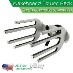 CNC Surfboard Holder Wakeboard Tower Rack Waterski Racks Fit 1.5- 2.5 Tower
