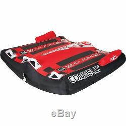 CWB Atlas 2 Continuous Rocker Durable 2 Rider Inflatable Towable Water Tube, Red