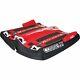 Cwb Atlas 2 Continuous Rocker Durable 2 Rider Inflatable Towable Water Tube, Red