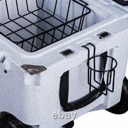 ChillMate 70 Cooler Box With Wheels Granite Icebox For Fishing and Camping