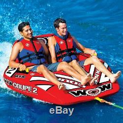 Cockpit Tube Towable Water Ski 2 Person Coupe Inflatable Boat Water Sports Pool