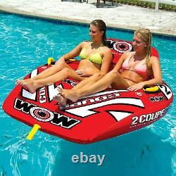 Cockpit Tube Towable Water Ski 2 Person Coupe Inflatable Boat Water Sports Pool