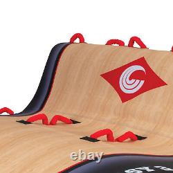 Connelly Big Easy 3 Person Inflatable Boat 2 Way Towable Lounge Inner Tube, Red