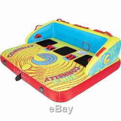 Connelly Fun 3 Person 2 Way 65x78 Inch Inflatable Boat Towable Water Inner Tube