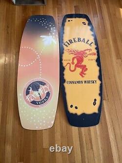 FIREBALL Whiskey/ Firefly vodka Wakeboards. Free Shipping! 2 Promo Wakeboards