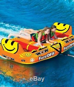 Faceoff 4 persons tube inflatable towable lounge water-ski WOW brand 15-1050
