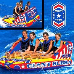 Giant Bubba 1-4 persons tube inflatable towable lounge water-ski WOW watersports