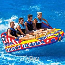 Giant Bubba 1-4 persons tube inflatable towable lounge water-ski WOW watersports