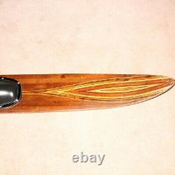 Gorgeous Connelly Inlay Mahogany Competition Hook Slalom Water Ski 67 Long