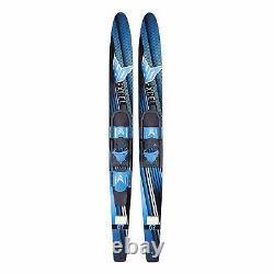HO Skis Sports Blast 63 Inch Waterskiing Combo Set with Horseshoe Boot, Blue